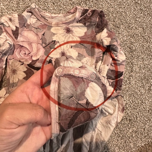 Posh Peanut Nikki long sleeve twirl skirt bodysuit 6-12 months - Picture 6 of 6